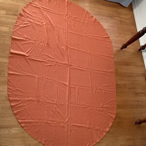 Elegant Orange Tablecloth for Home Dining